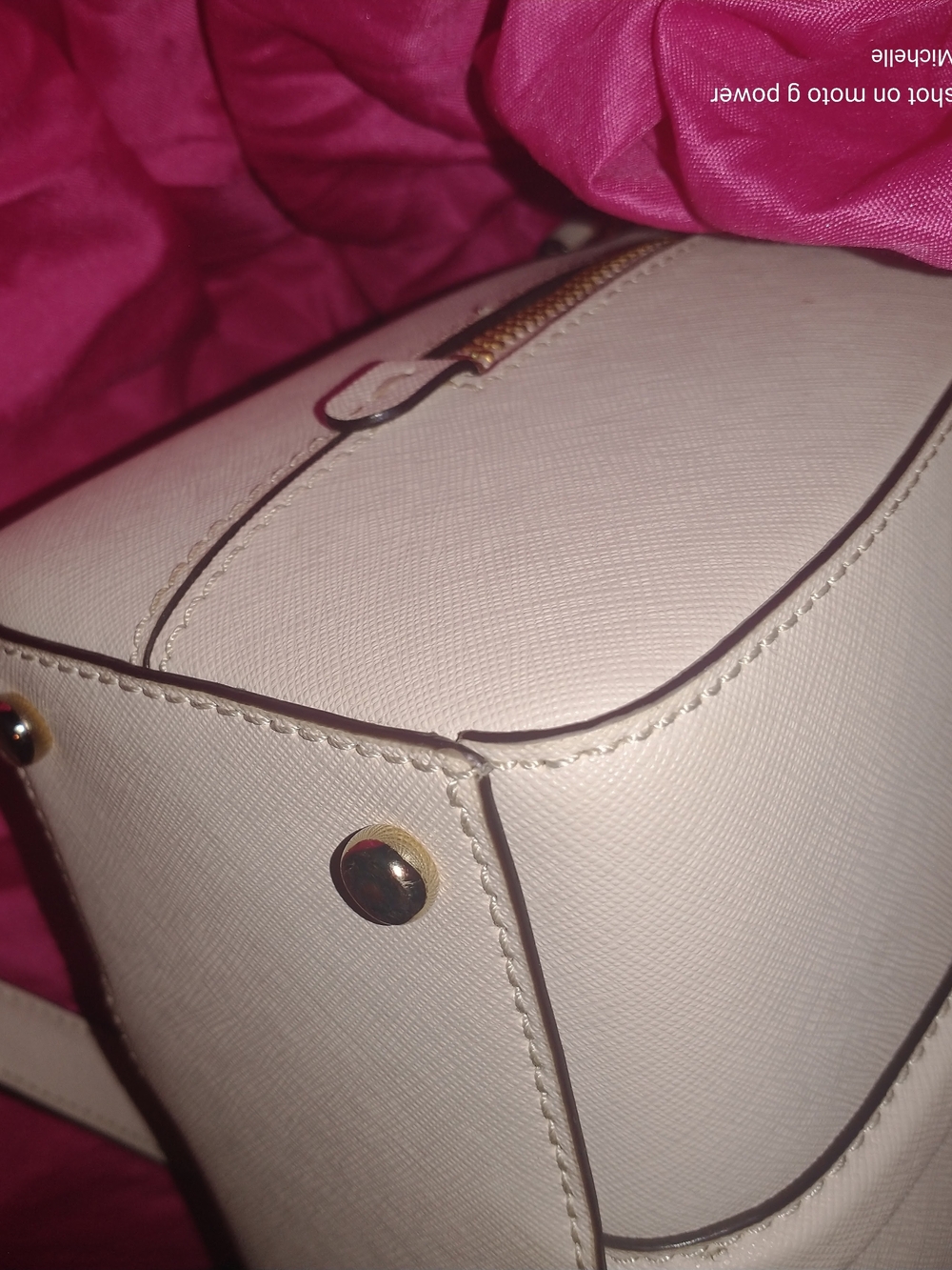 Kate Spade Cream Newbury Lane Medium Loden Saffiano Leather Satchel - Picture 4 of 11